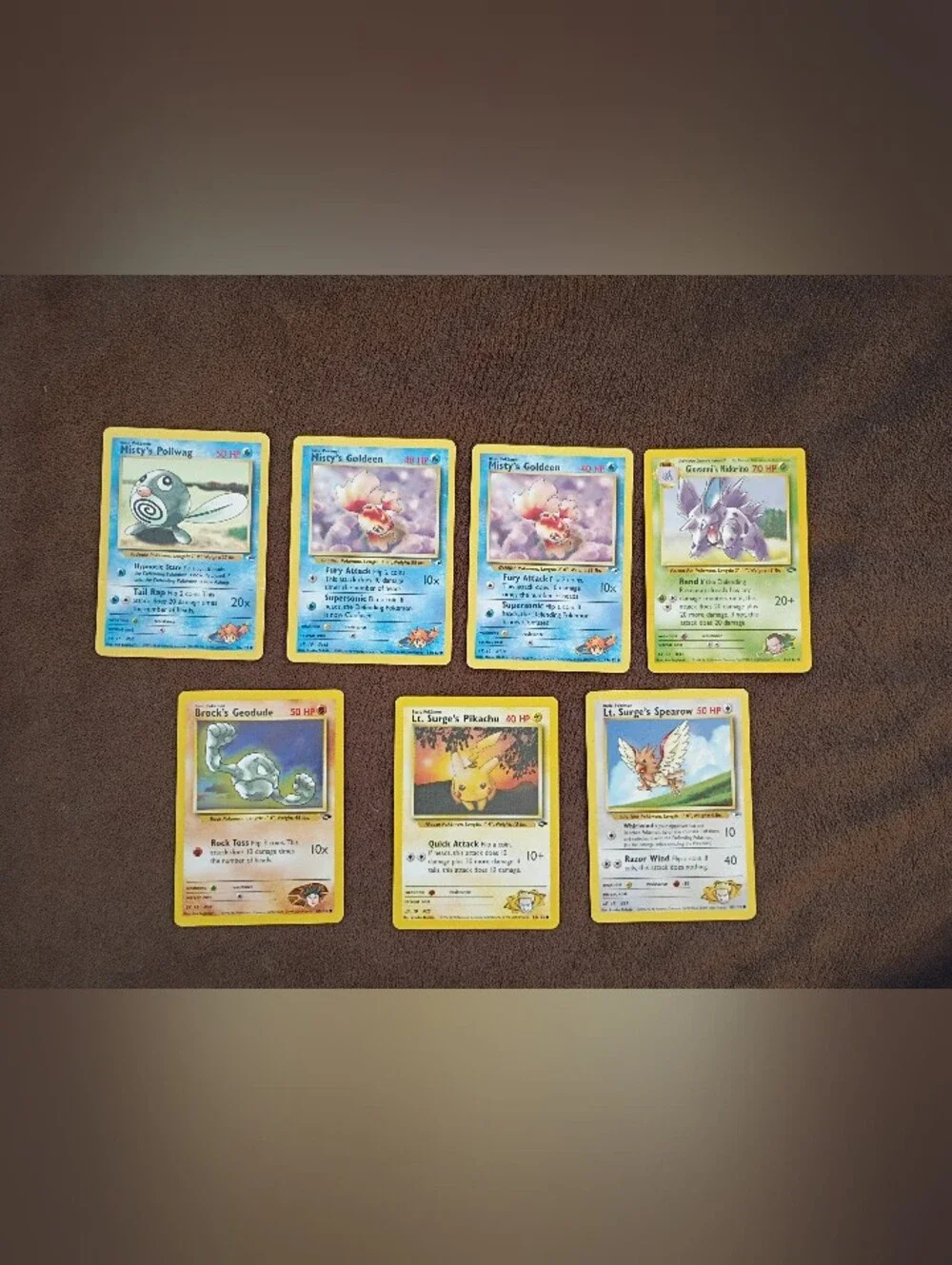 Vintage Pokemon Lot Of 7 Cards